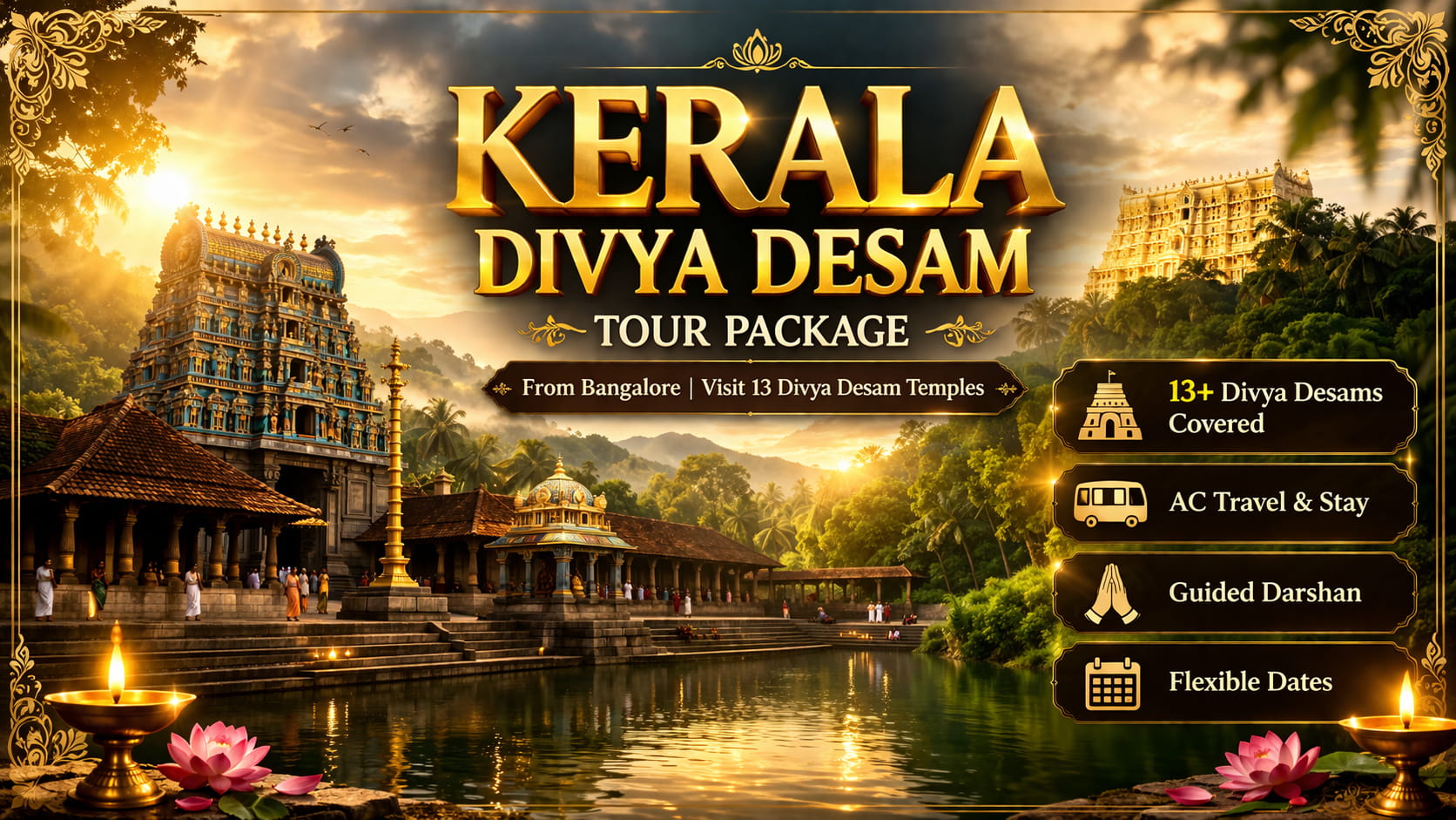 Bangalore To Kerala Divya Desam Tour