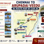 Chennai to Arupadai Veedu Route Map