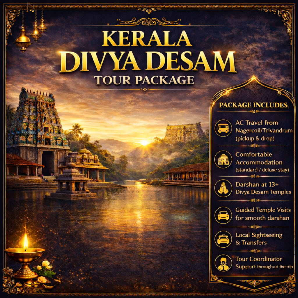 Kerala Divya Desam Tour Package From Bangalore