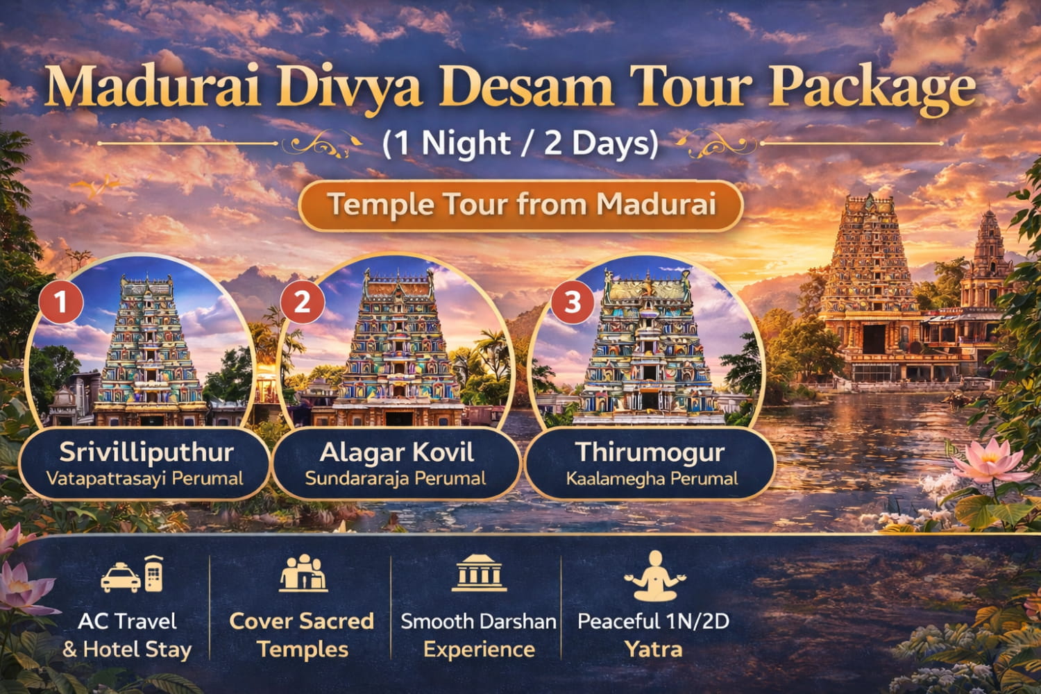Madurai Divya Desam Temple Tour Package