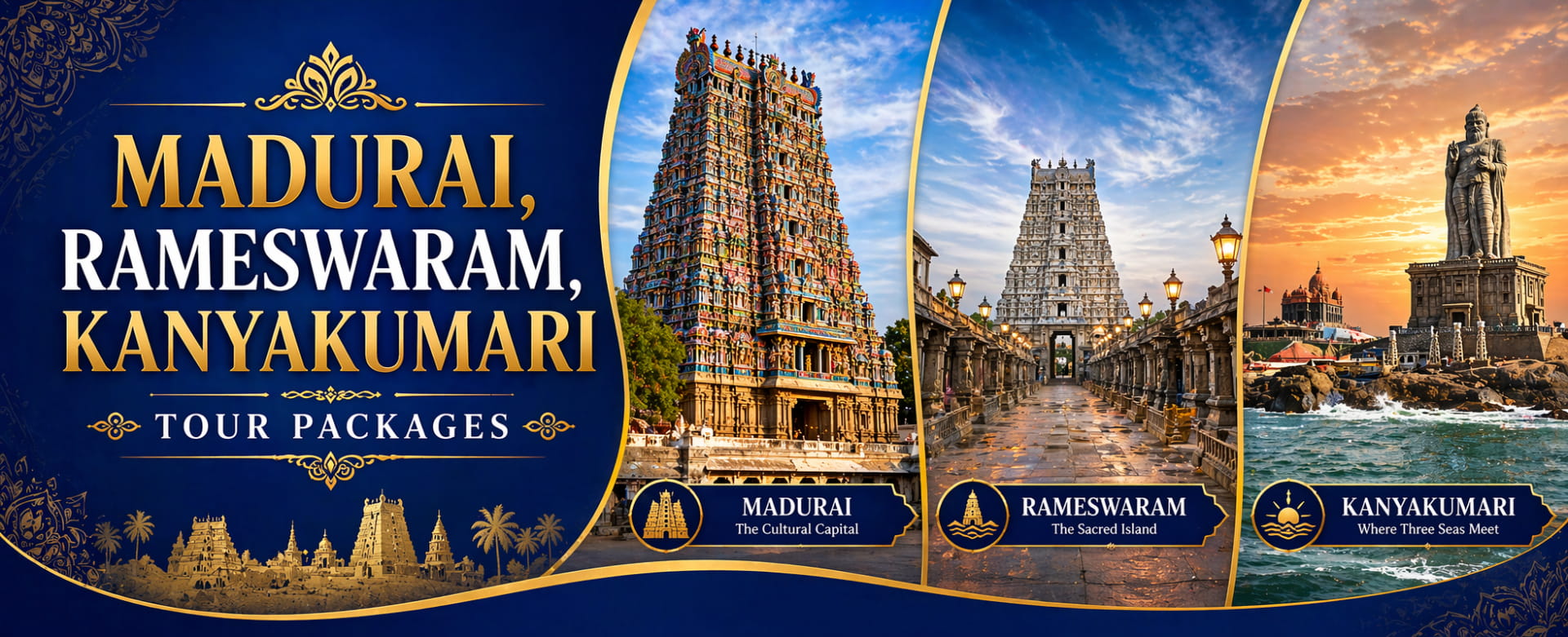 Madurai Rameswaram Kanyakumari Tour Packages