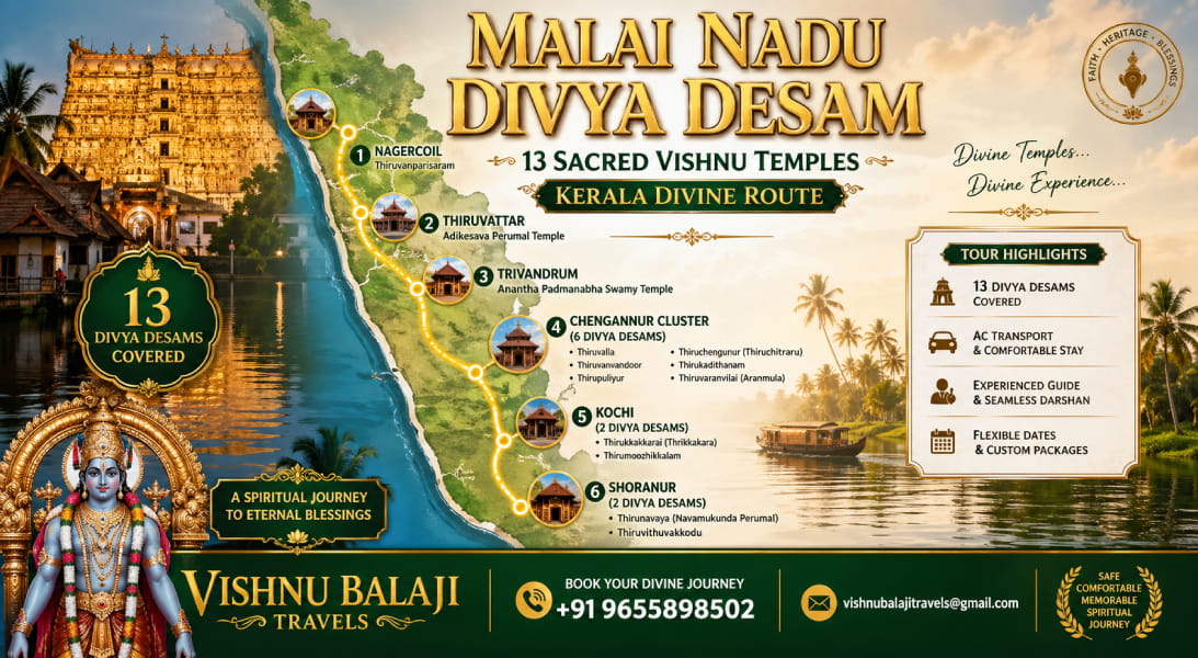 Malai Nadu Divya Desam Route Map