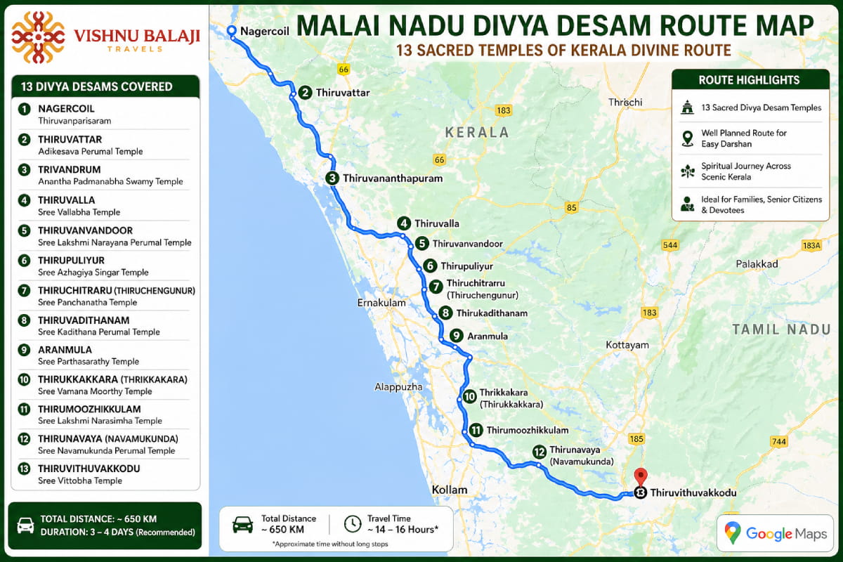 Malainadu Divyadesam Route Google Map
