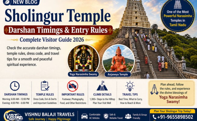 Sholingur Temple Darshan Timings Rules 1