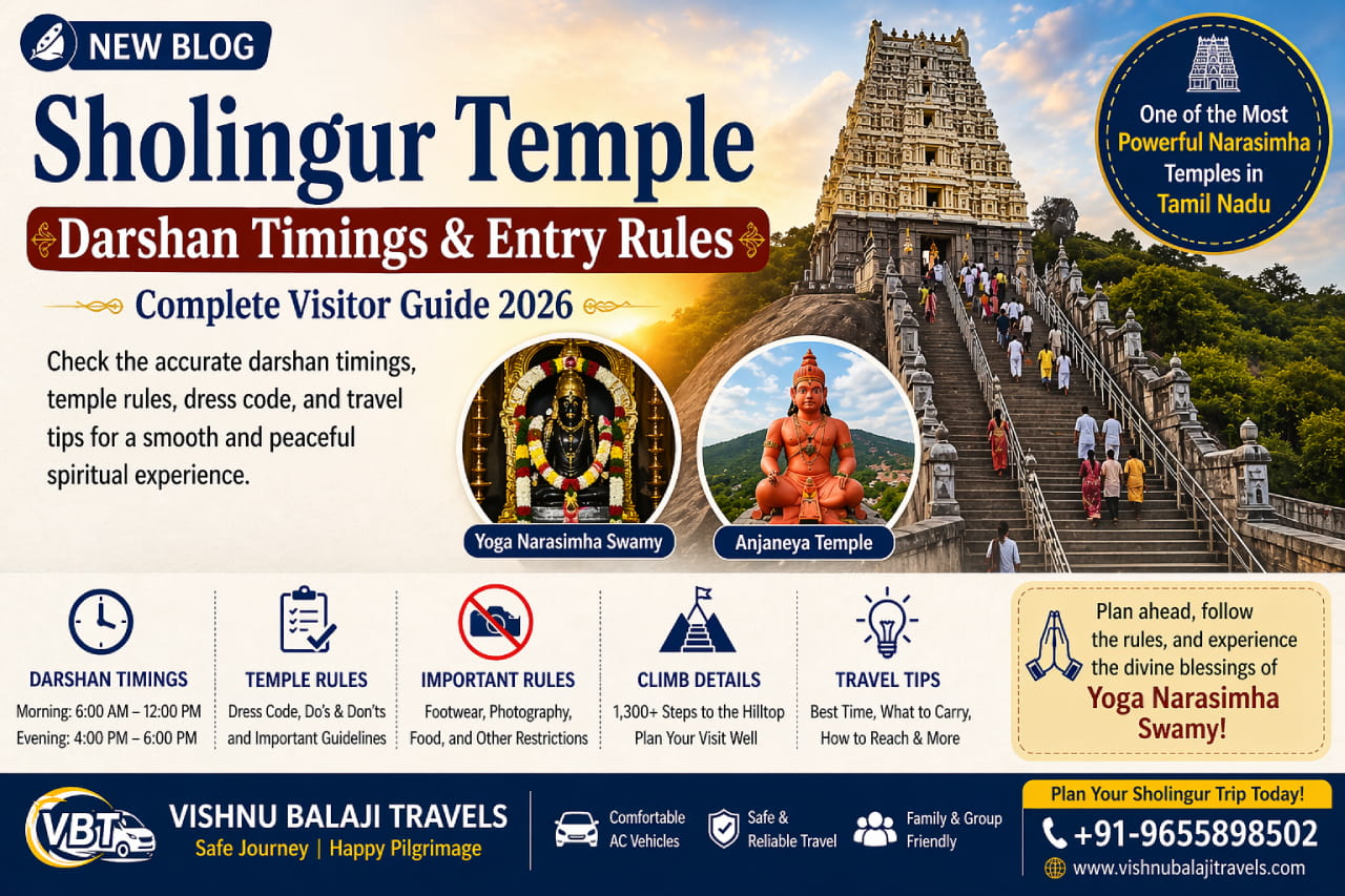 Sholingur Temple Darshan Timings Rules 1
