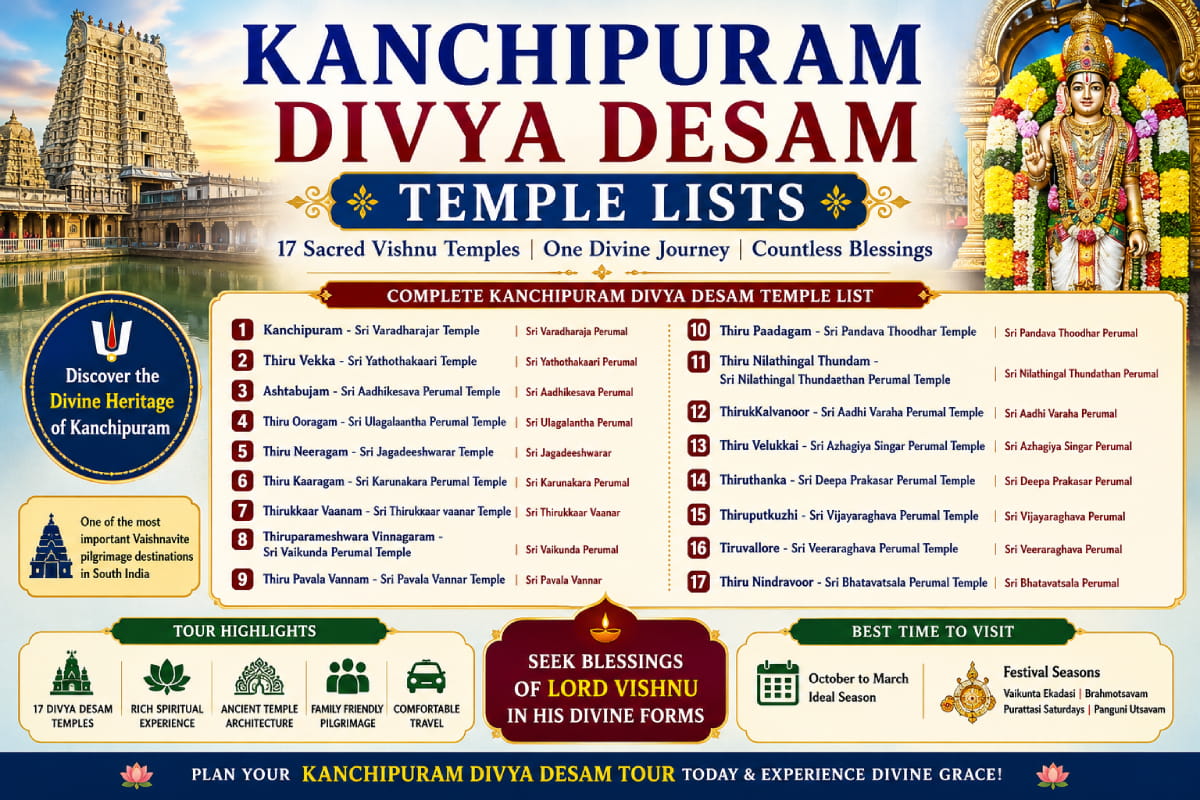 Kanchipuram Divya Desam Temple Lists