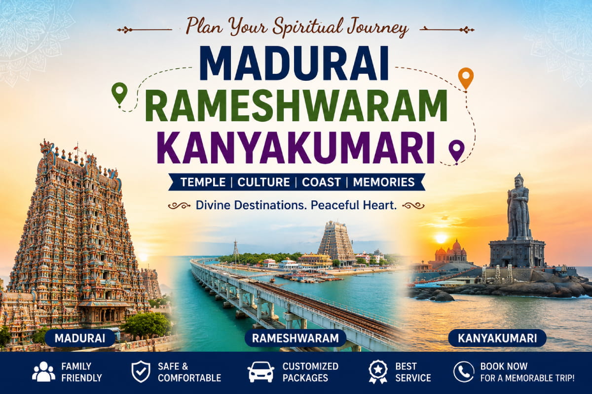 Plan Madurai Rameswaram Kanyakumari Tour