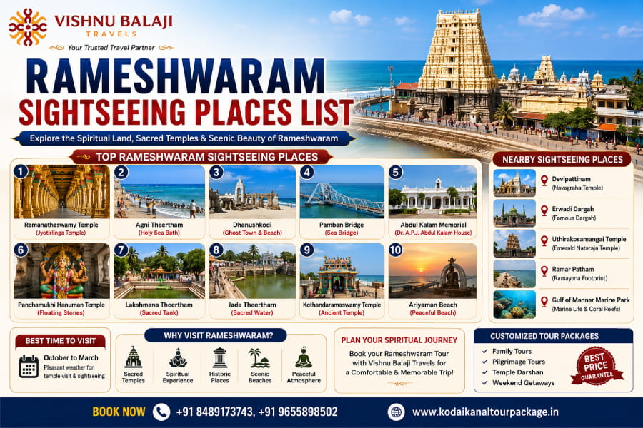 Rameswaram Sightseeing Lists