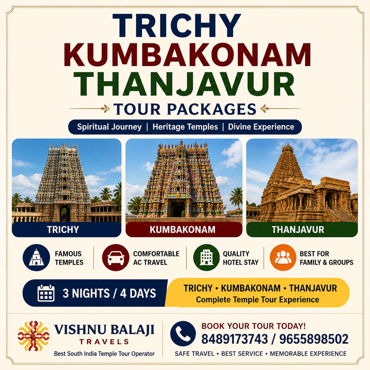 Trichy Kumbakonam Thanjavur Trip