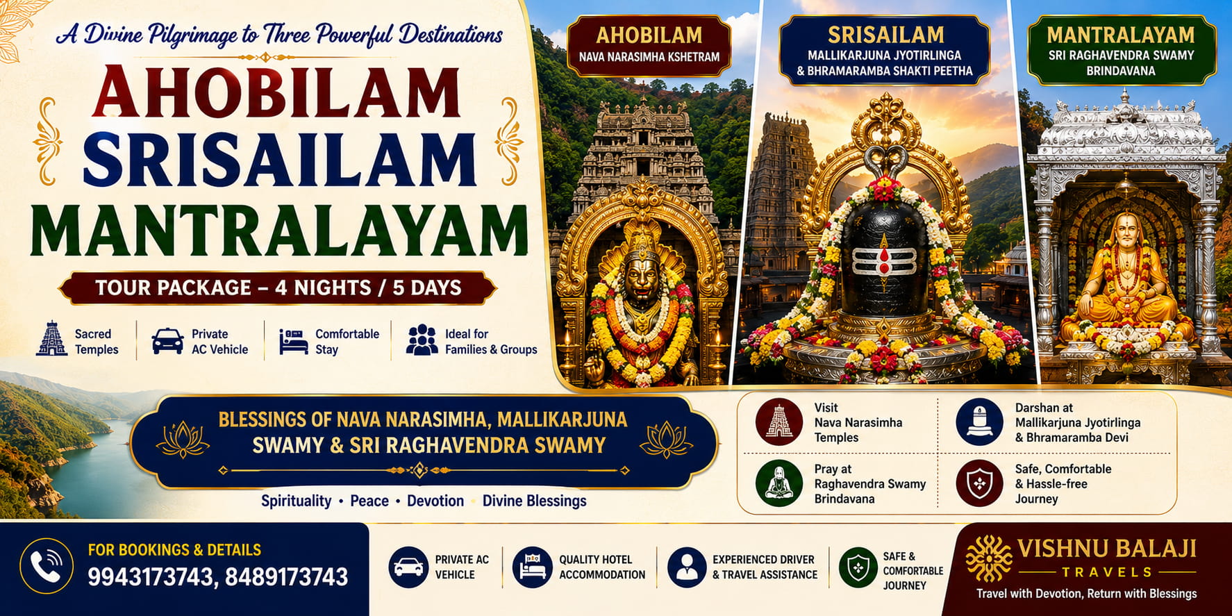 Ahobilam Srisailam Mantralayam Trip