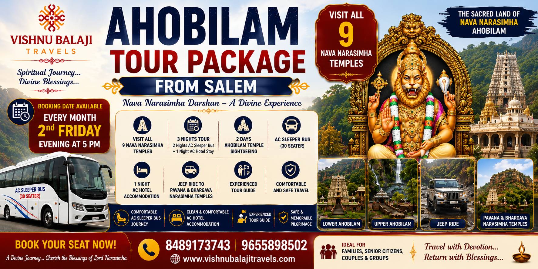 Ahobilam Tour Package From Salem