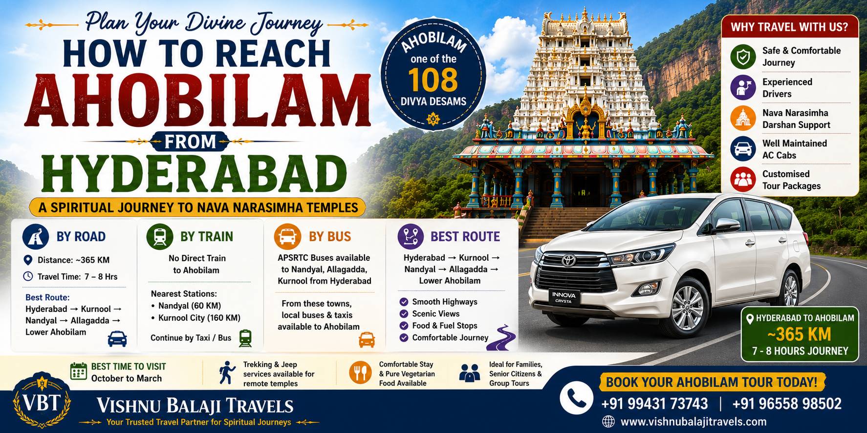 Hyderabad To Ahobilam