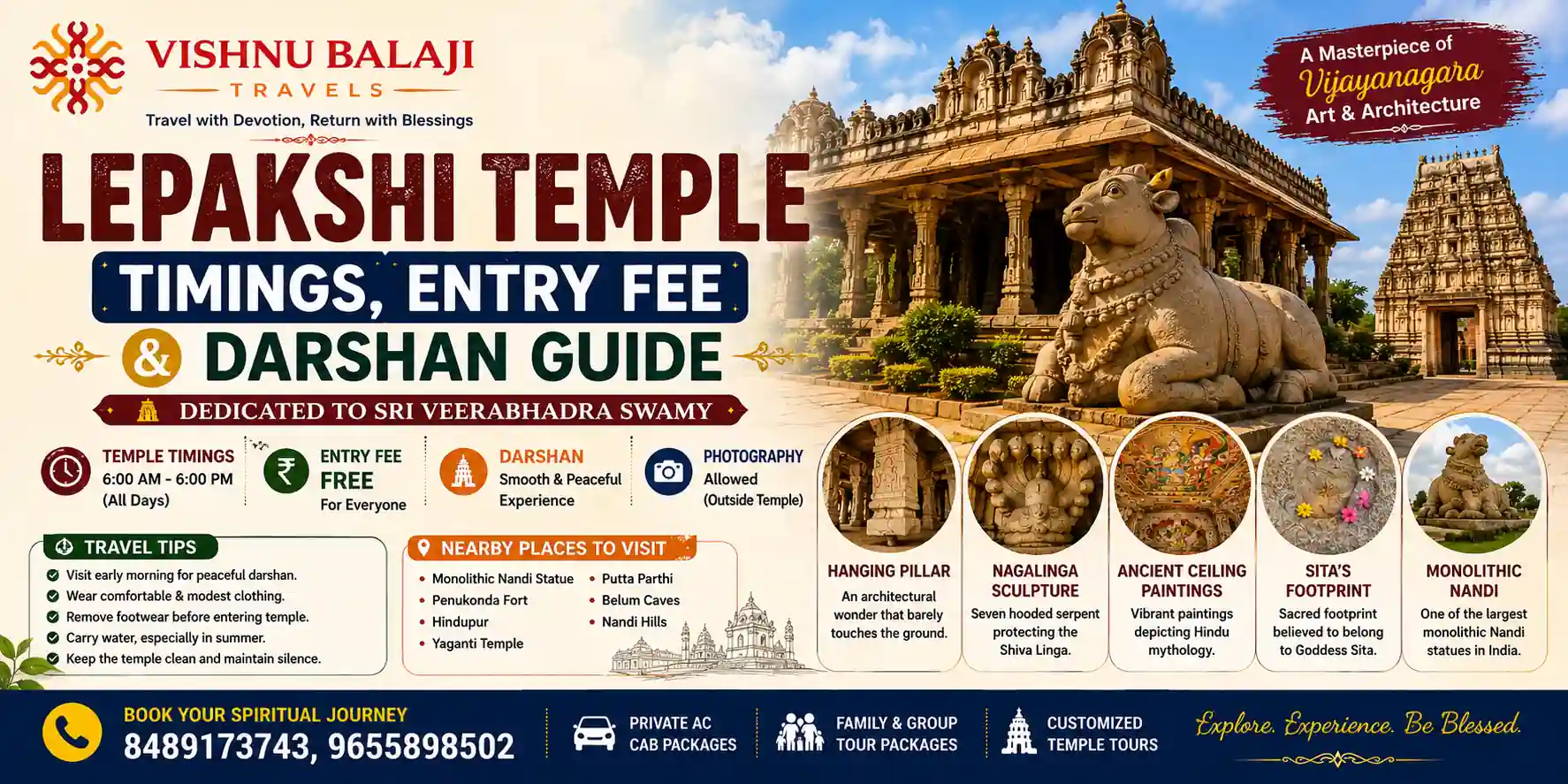 Lepakshi Temple Timing