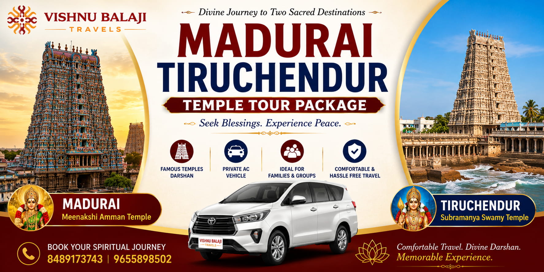 Madurai Tiruchendur Temple Tour Package