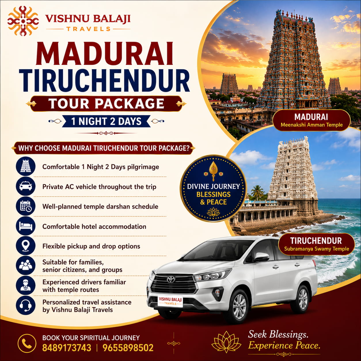 Madurai Tiruchendur Tour Packages