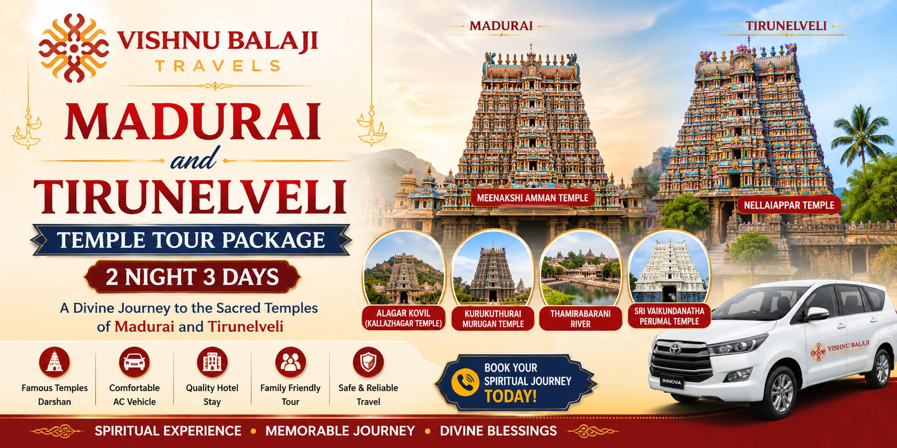 Madurai Tirunelveli Temple Tour