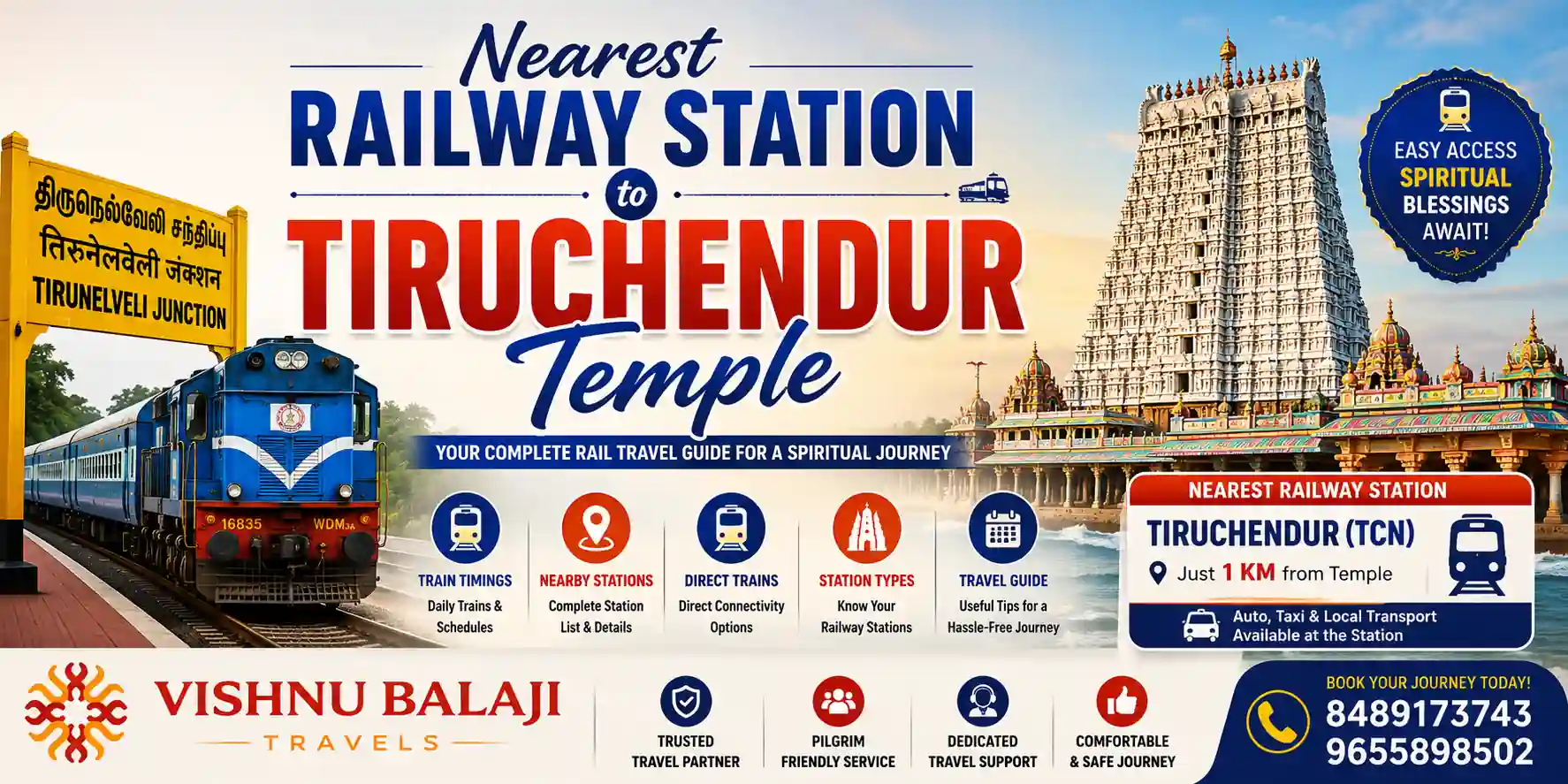 Nearest Railway Station To Tiruchendur