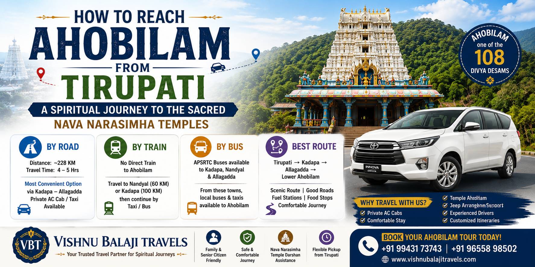 Tirupati  To Ahobilam