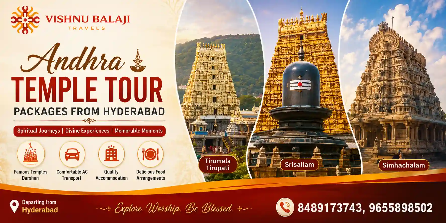 Andhra Temple Tour Hyderabad