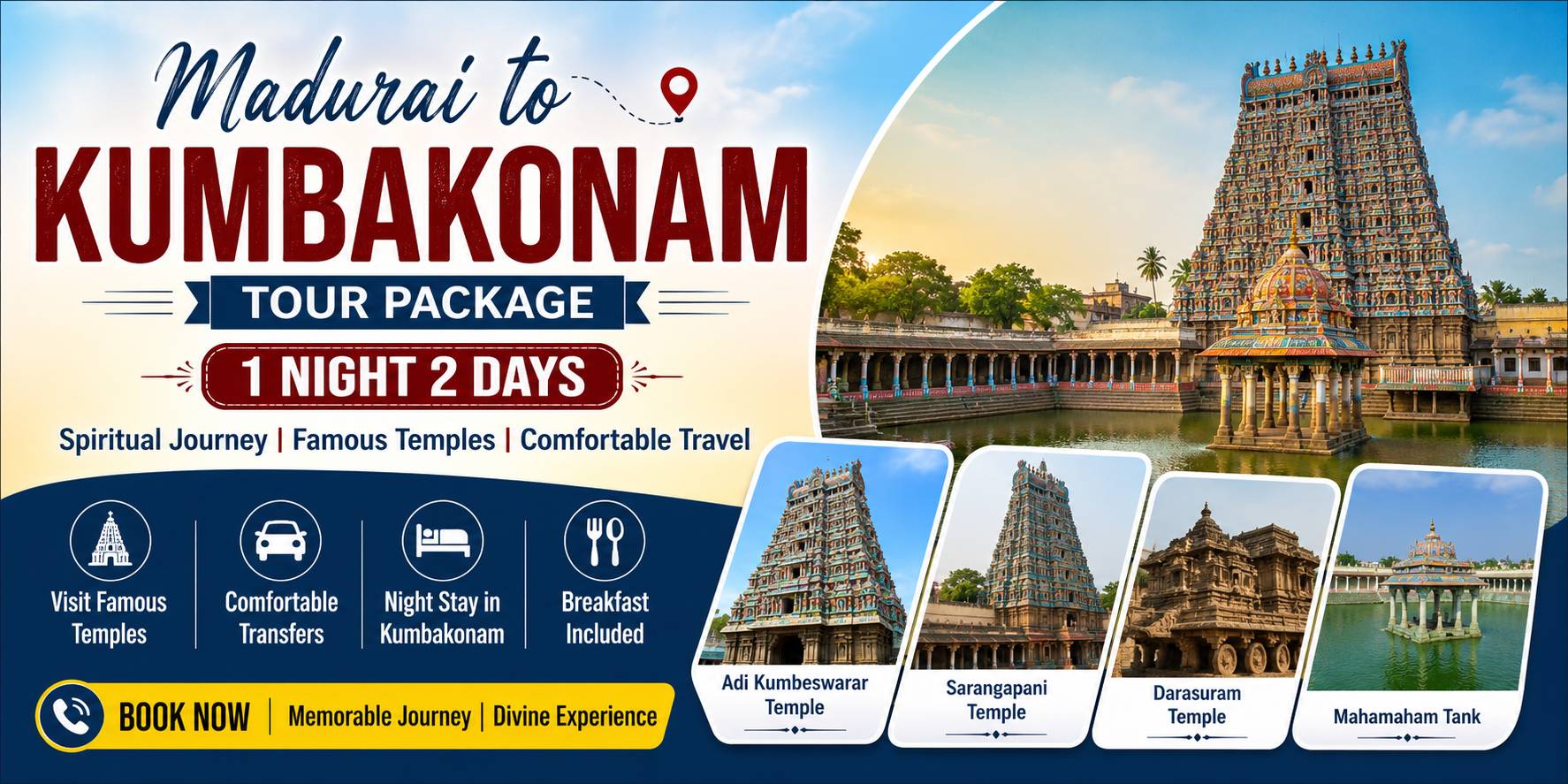 Madurai To Kumbakonam Tour Package
