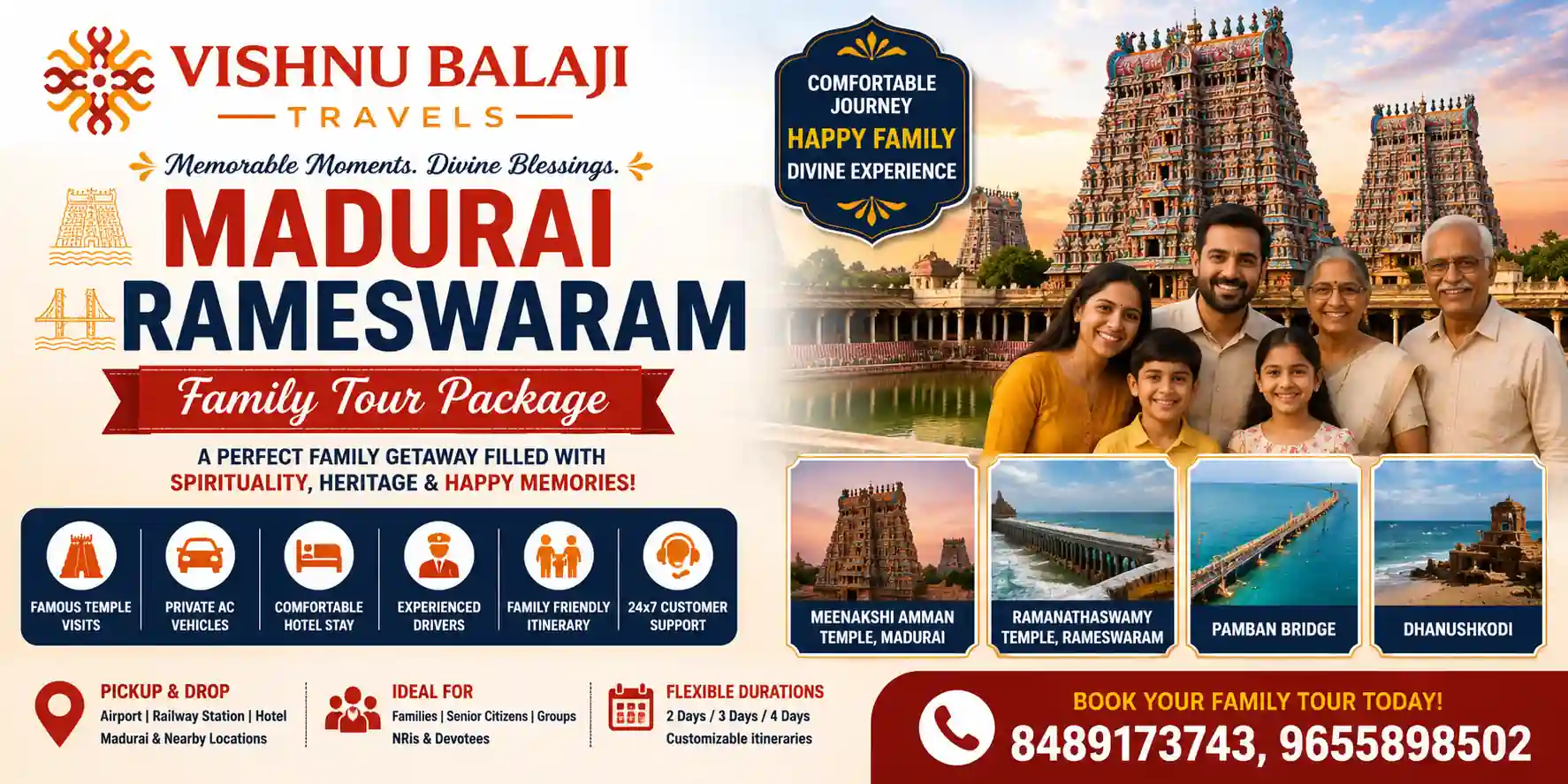 Madurai Rameswaram Family Tour