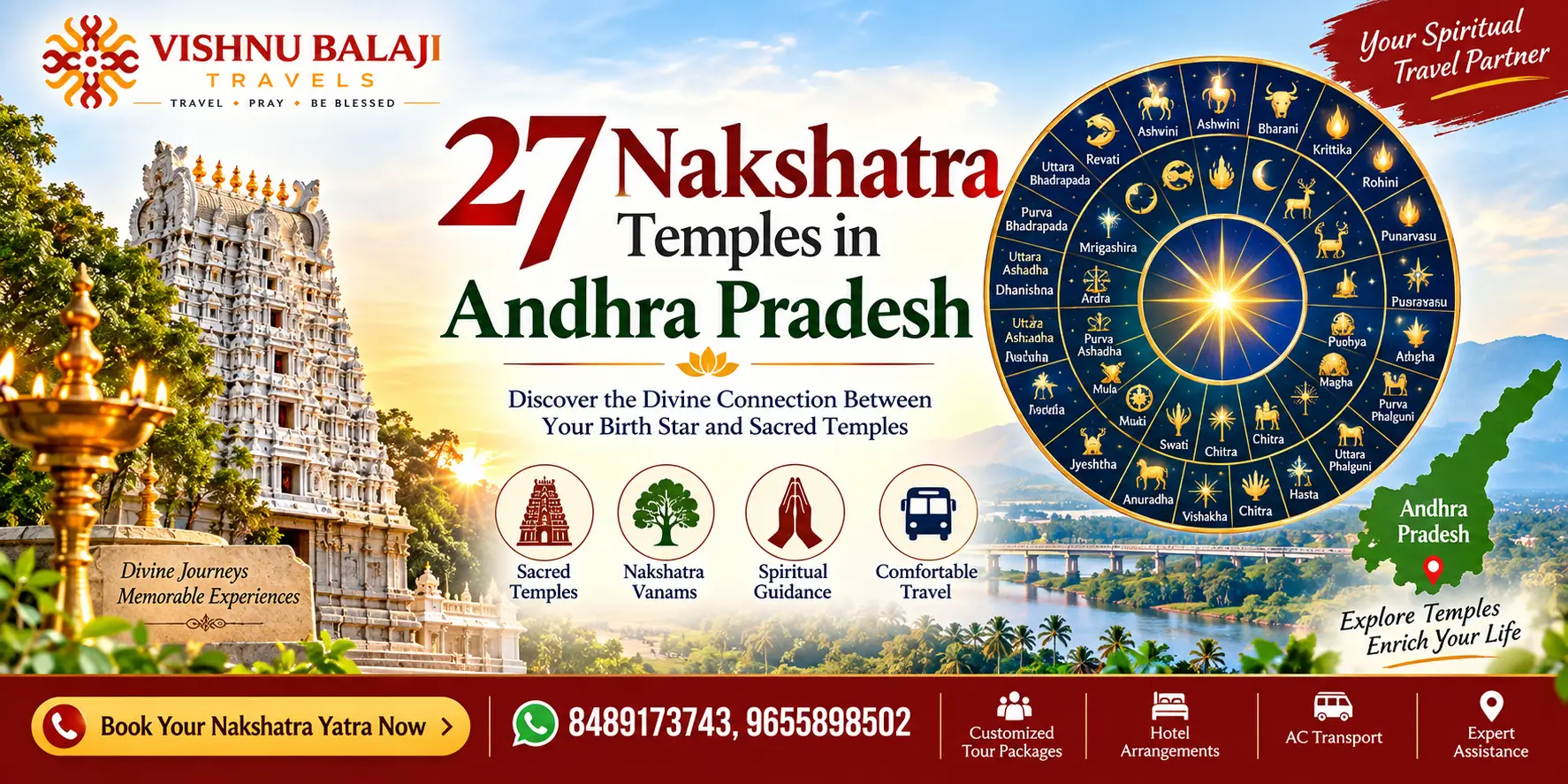 27 Nakshatra Temples In Andhra Pradesh
