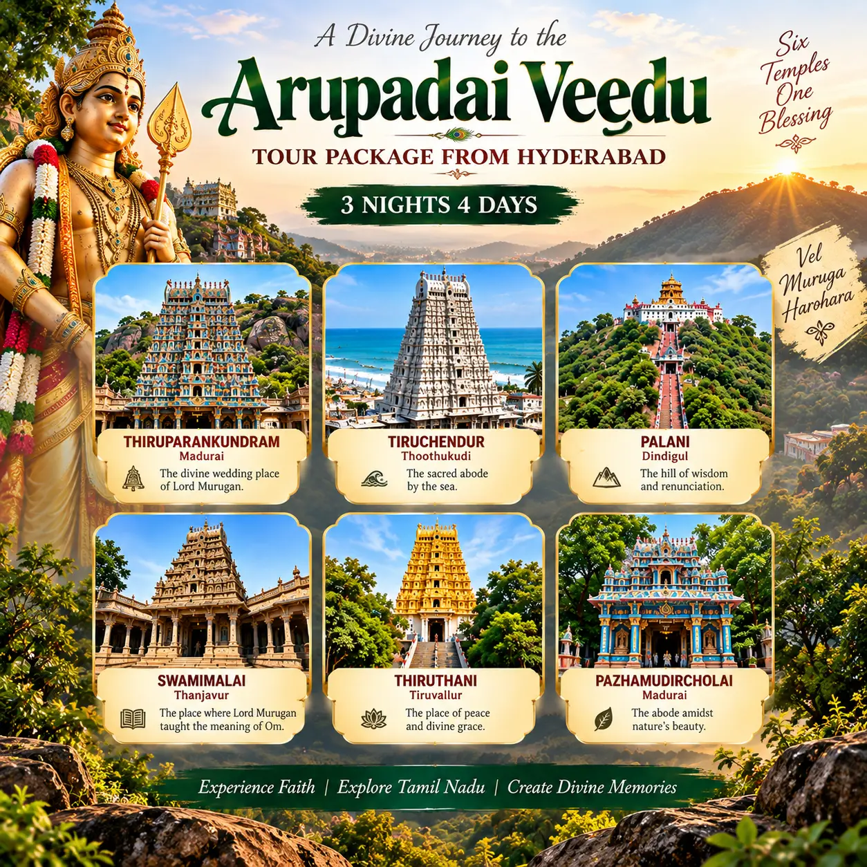 Arupadai Veedu Tour Package From Hyderabad 3 Nights 4 Days 3