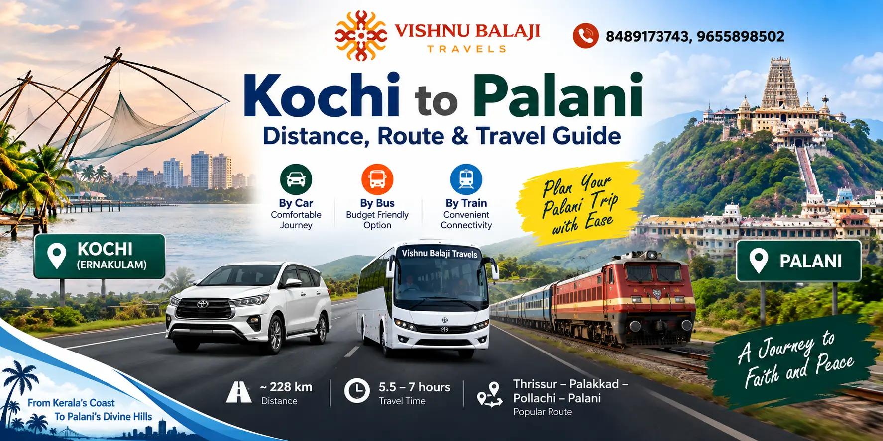 Kochi To Palani Travel Guide