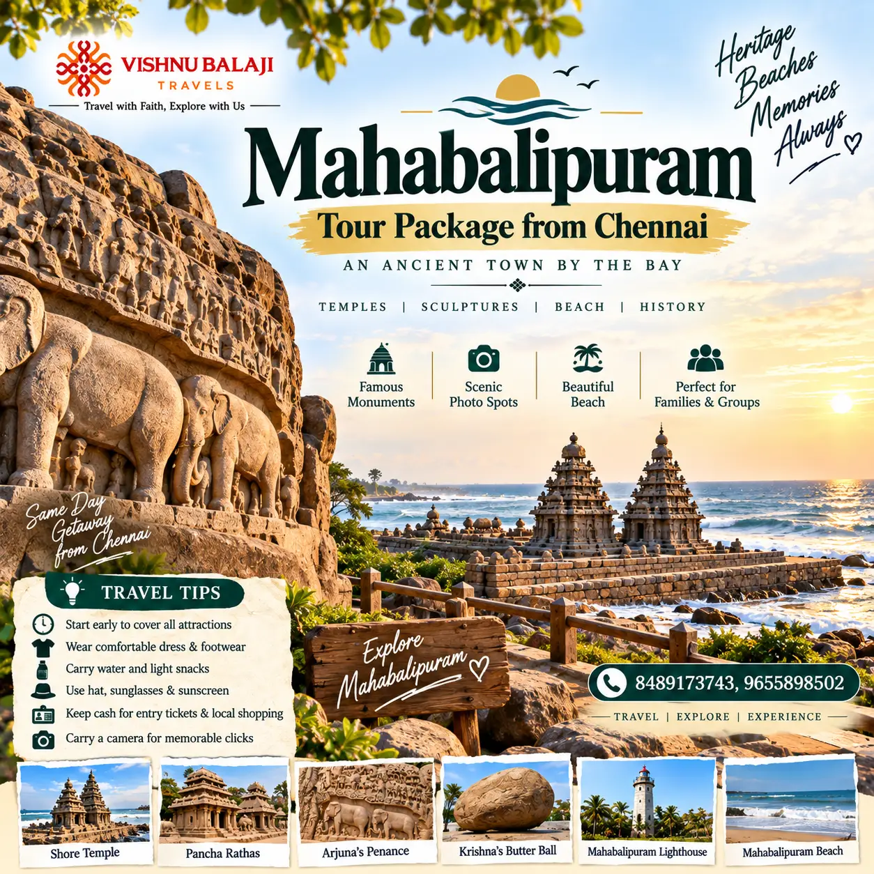 Mahabalipuram Tour Package From Chennai 2