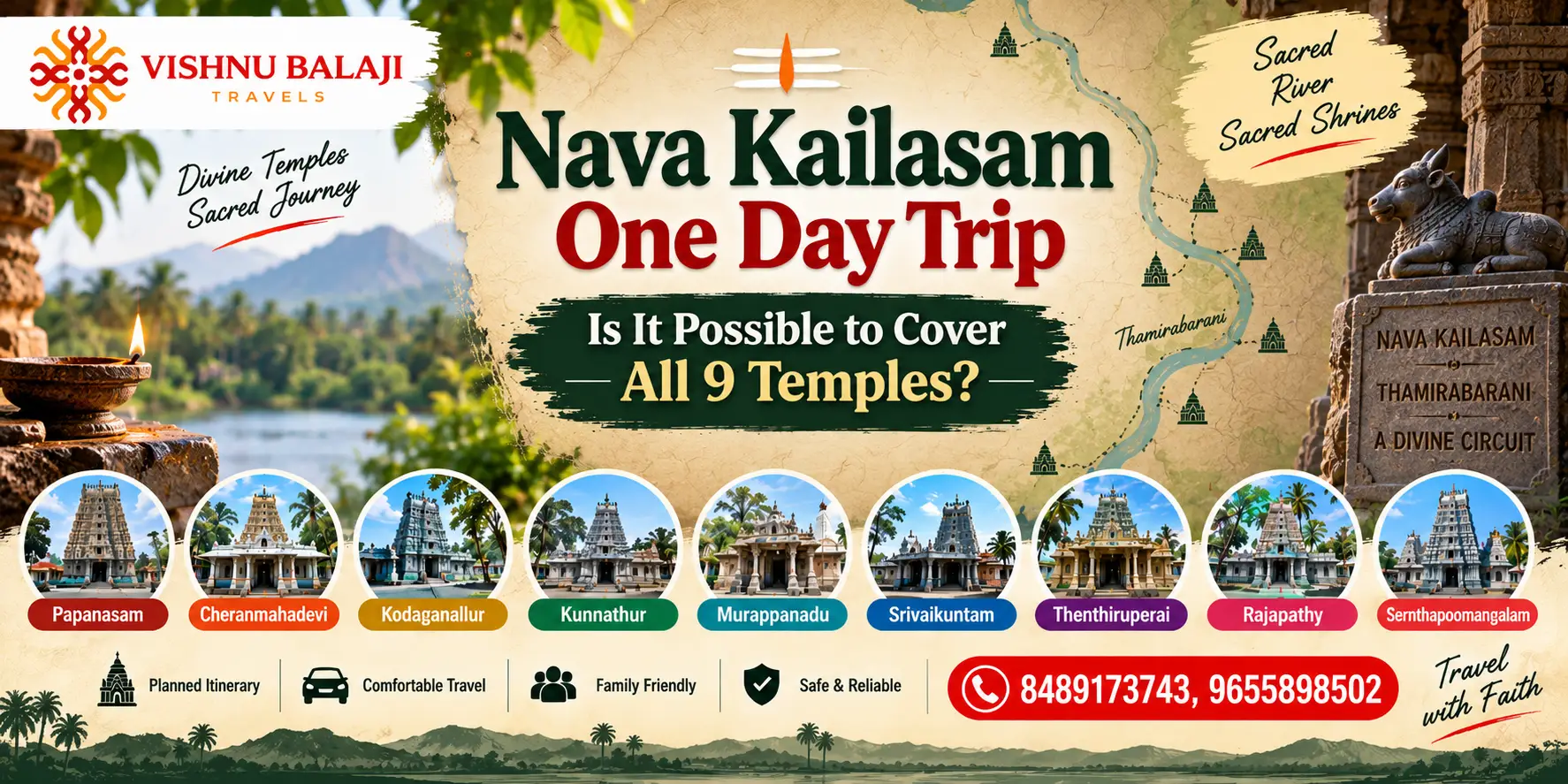 Nava Kailasam One Day Trip All 9 Temples
