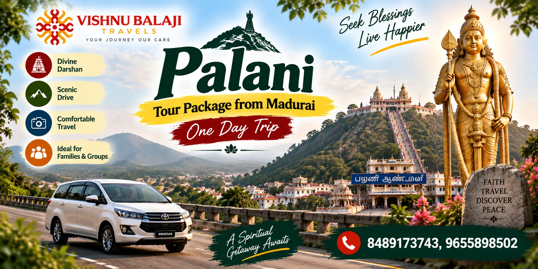 Palani One Day Tour From Madurai