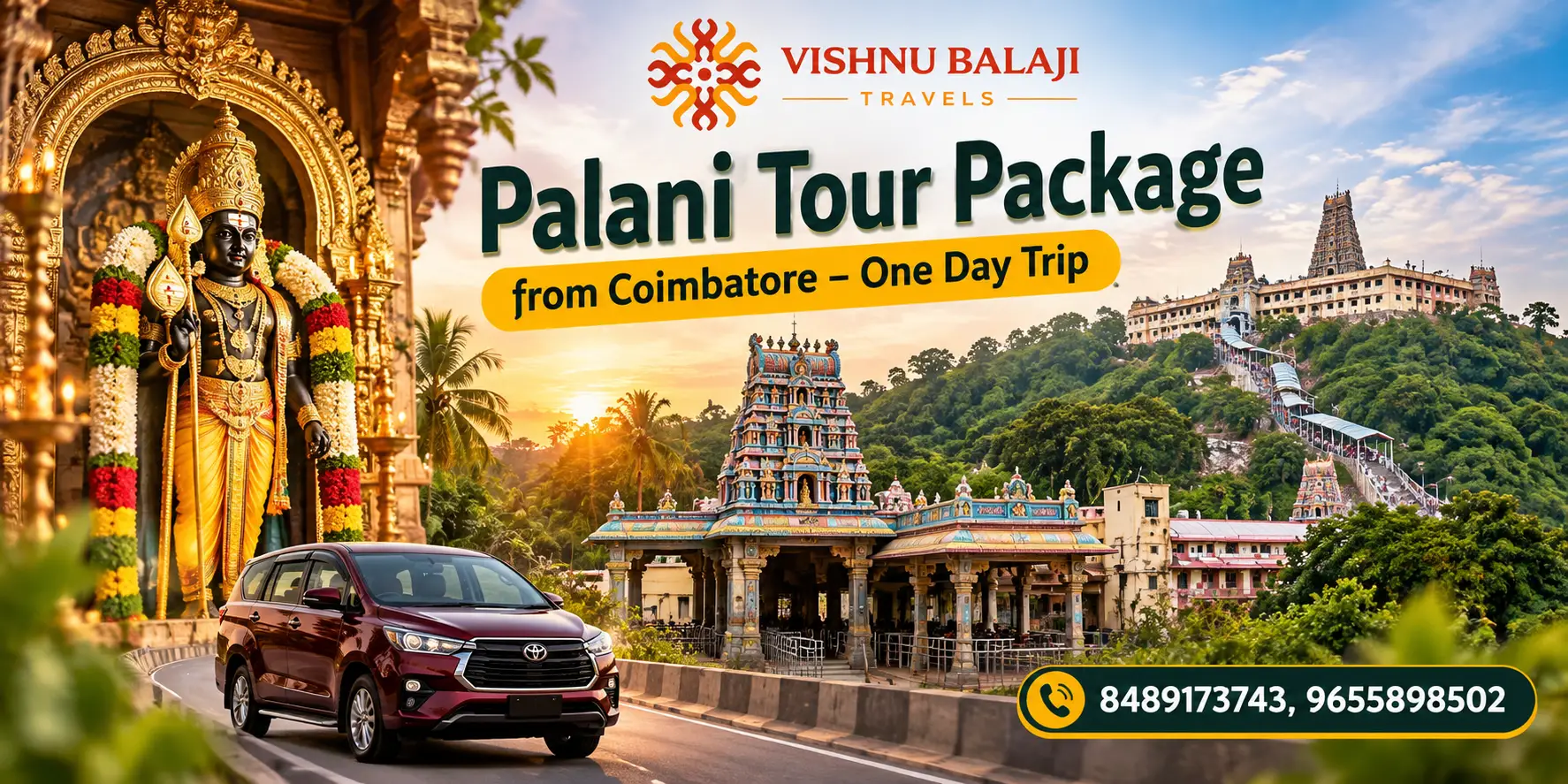 Palani Tour Package From Coimbatore One Day Trip