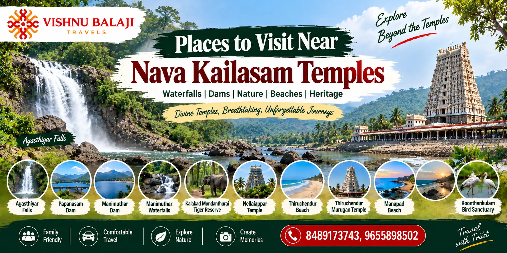Places To Visit Near Nava Kailasam Temples
