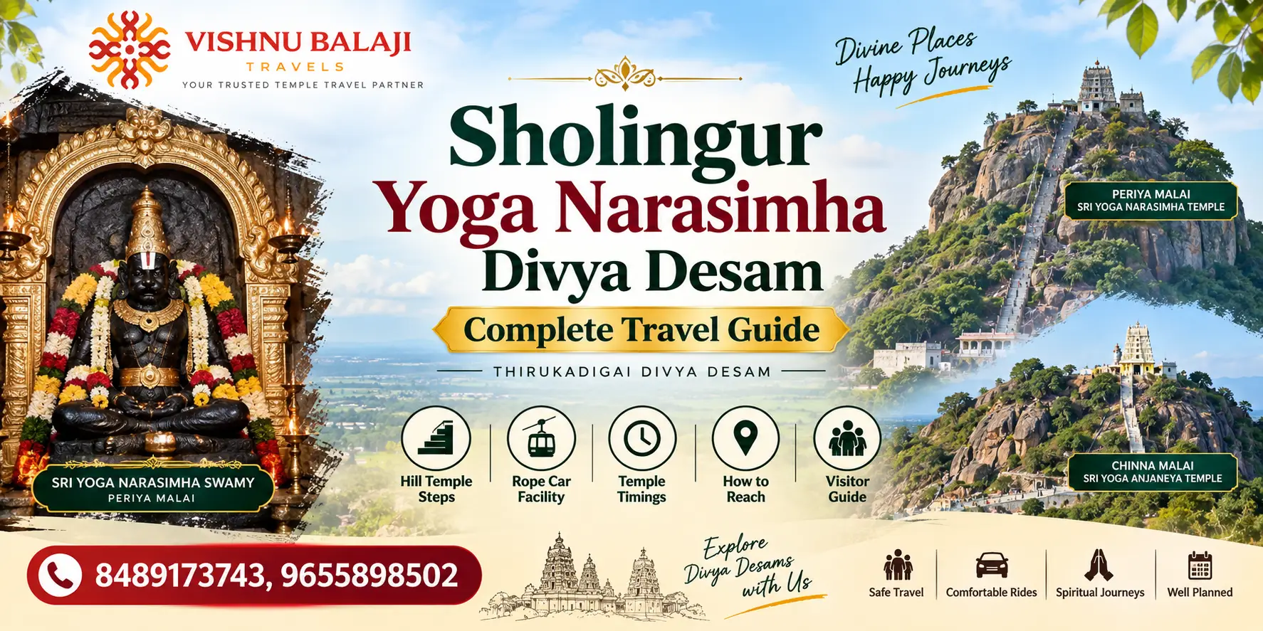 Sholingur Yoga Narasimha Divya Desam Complete Travel Guide