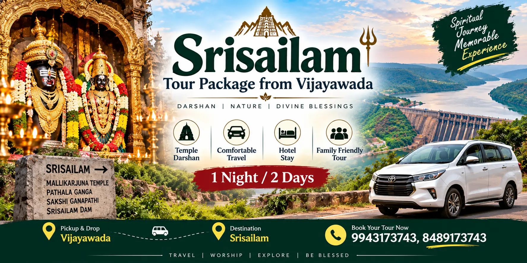 Srisailam Tour Package From Vijayawada