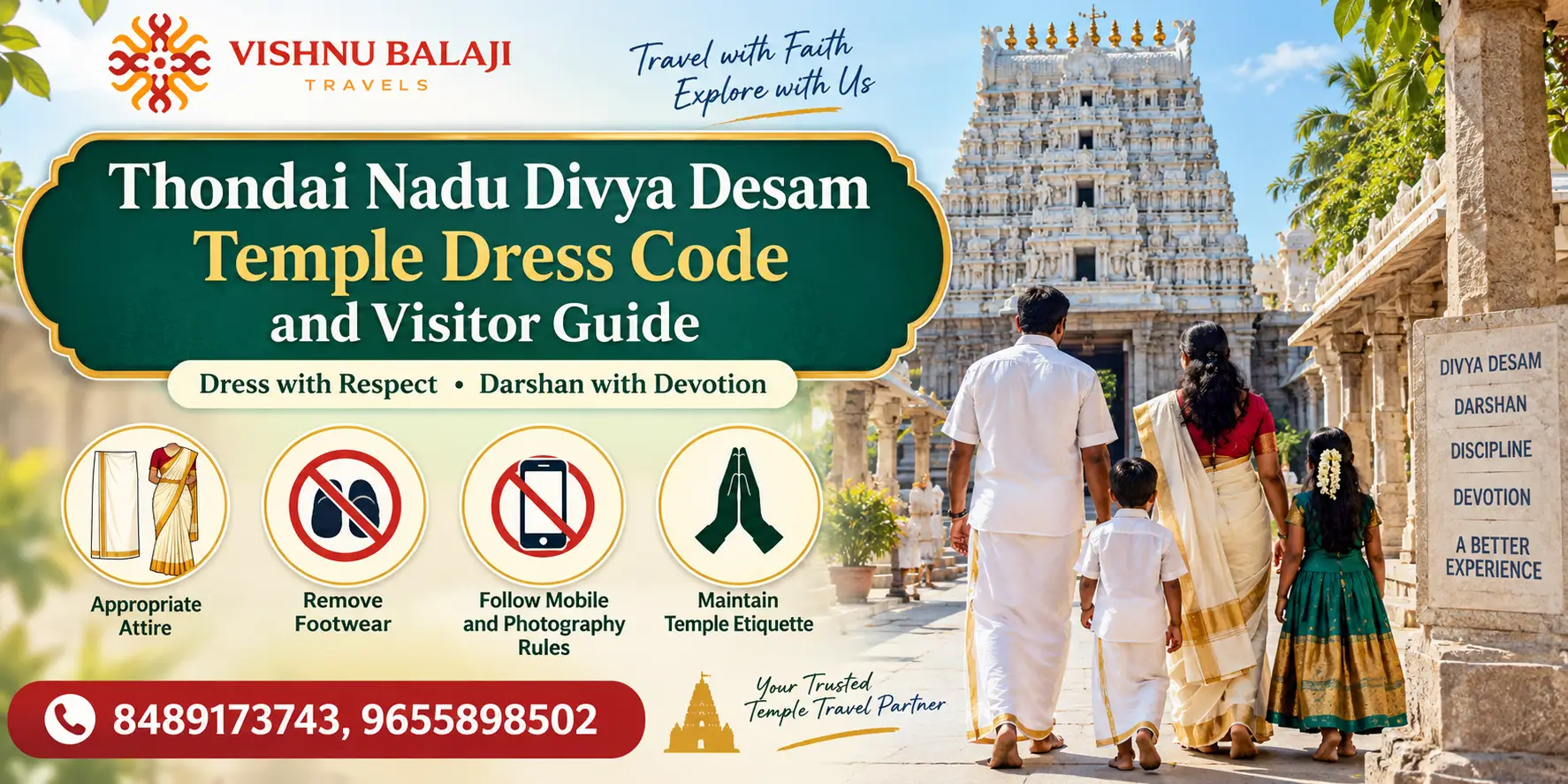 Thondai Nadu Divya Desam Temple Dress Code And Visitor Guide