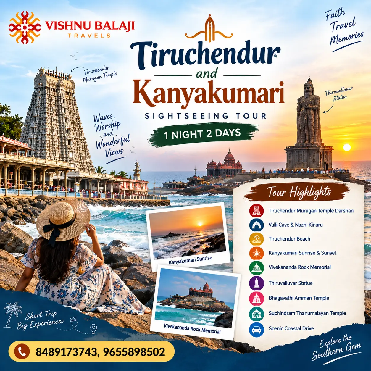 Tiruchendur And Kanyakumari Sightseeing Tour 2