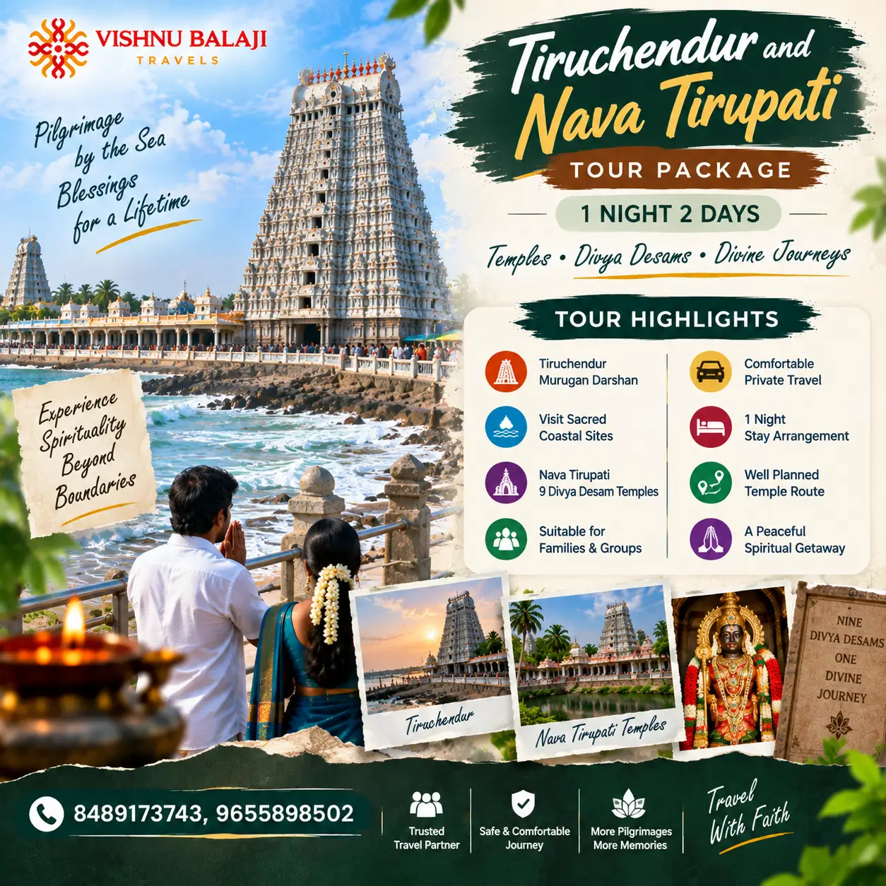 Tiruchendur And Nava Tirupati Tour Package 2