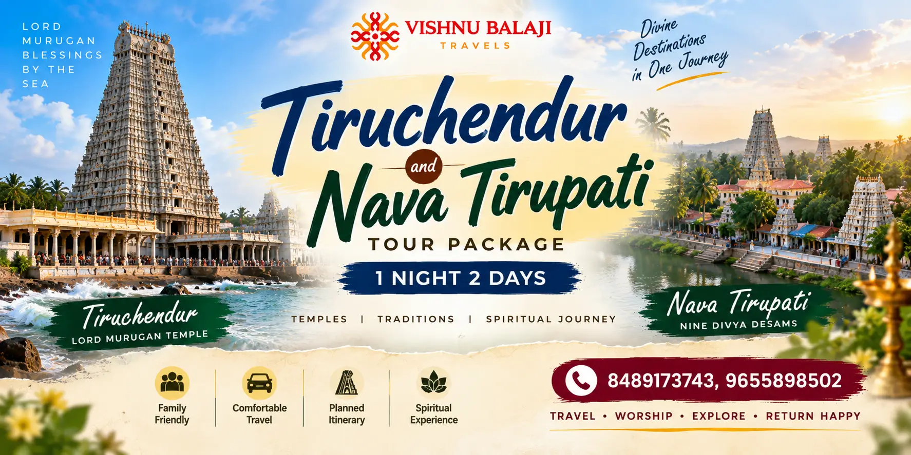 Tiruchendur And Nava Tirupati Tour Package