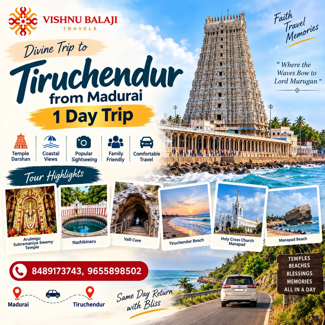 Tiruchendur Tour Package From Madurai