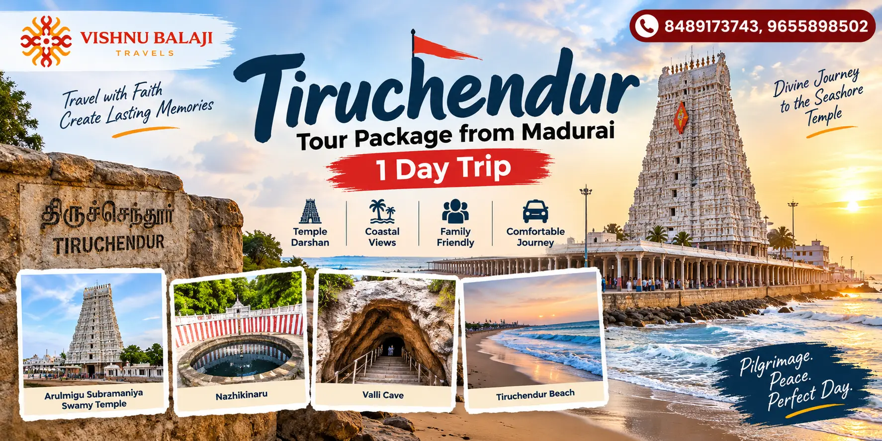 Tiruchendur Tour Package From Madurai 1 Day Trip