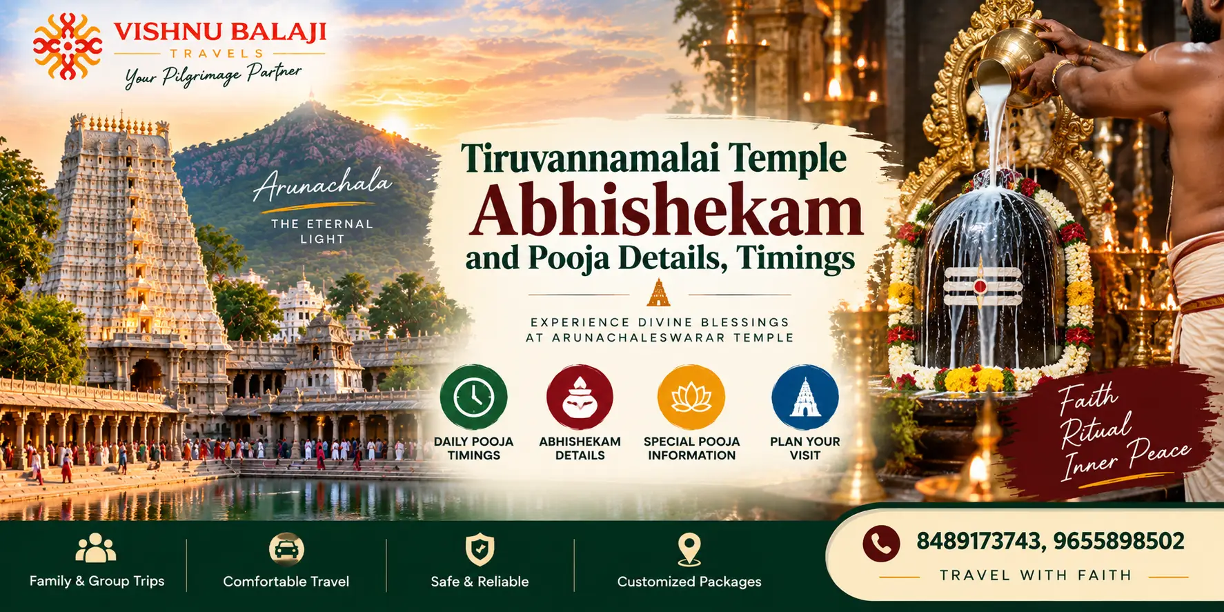 Tiruvannamalai Temple Abhishekam And Pooja Details Timings 1