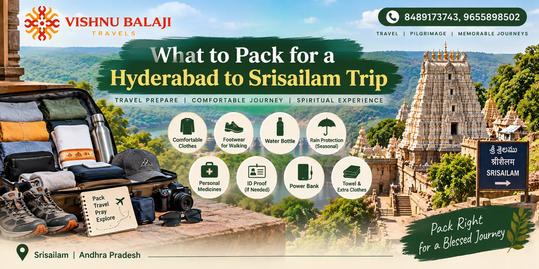 What To Pack For A Hyderabad To Srisailam Trip
