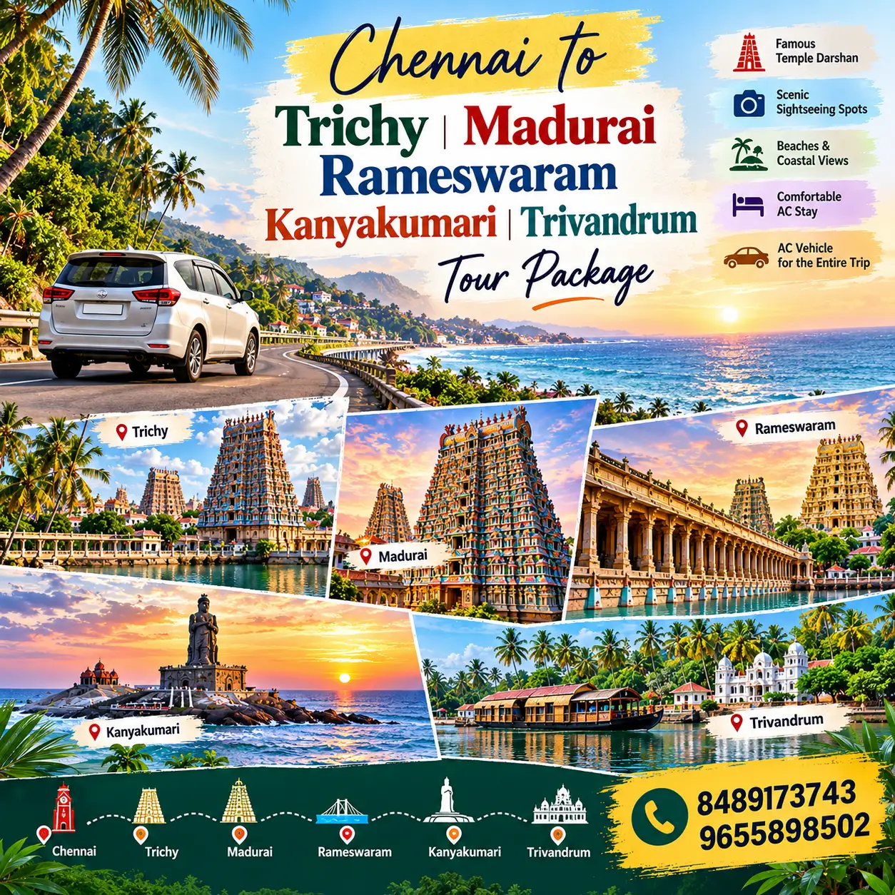 Chennai To South Indian Temple Tour