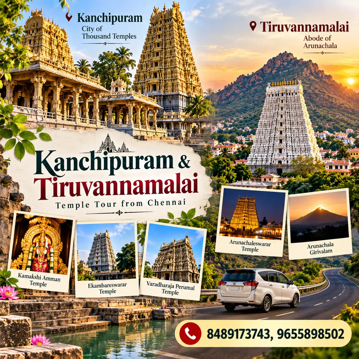 Kanchipuram Tiruvannamalai Temple Tour