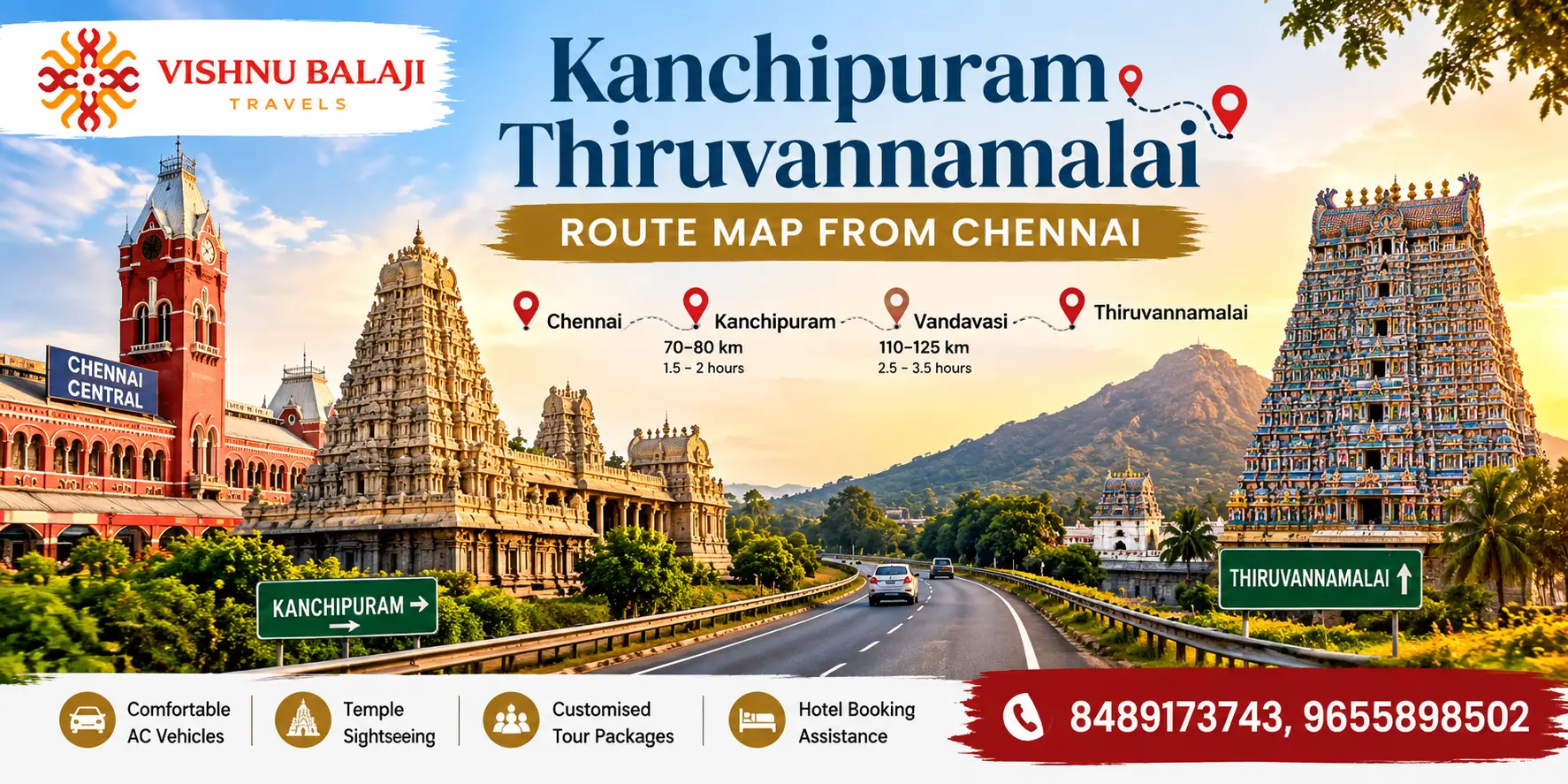 Kanchipuram Thiruvannamalai Route Map From Chennai
