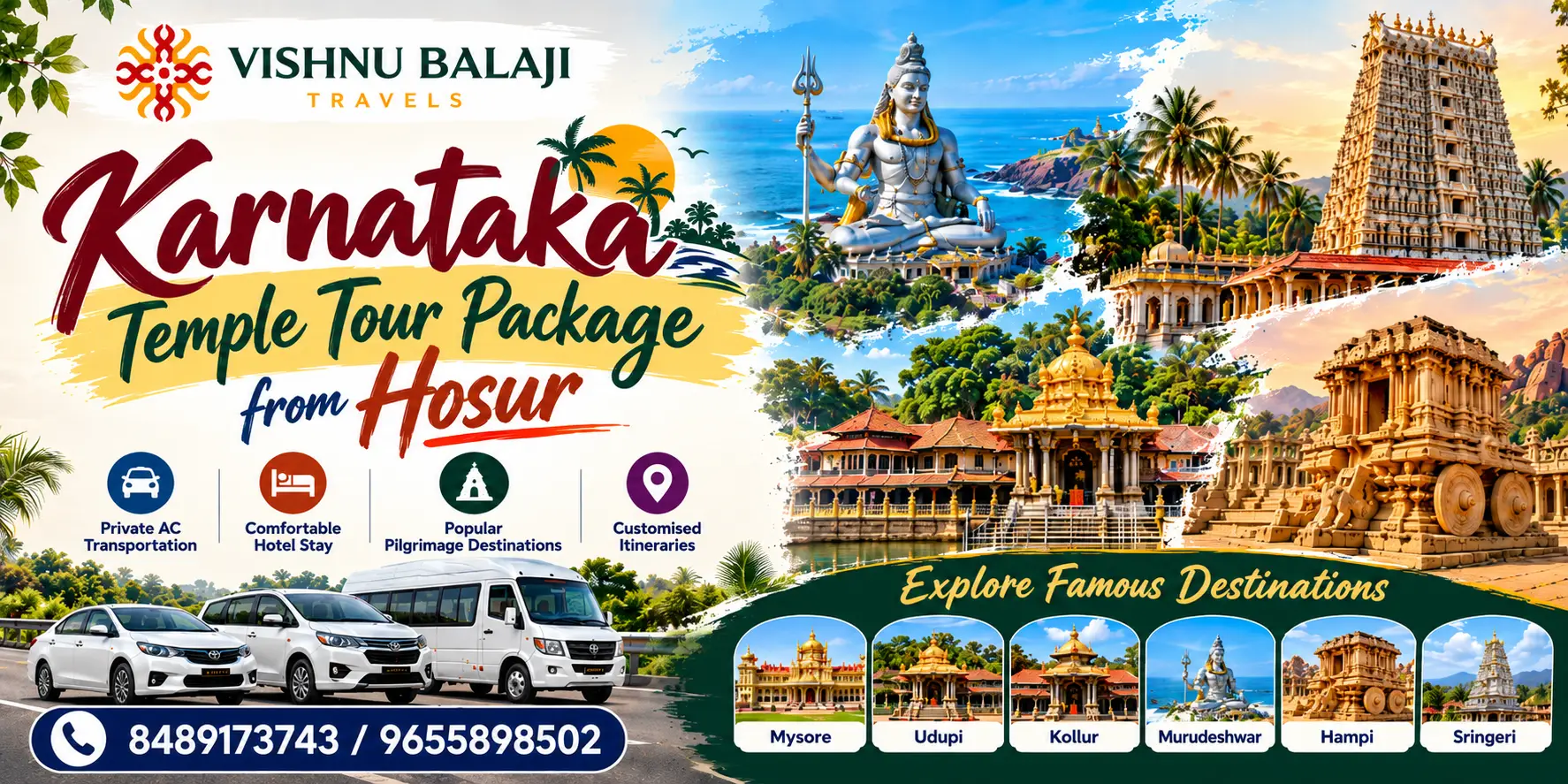 Karnataka Temple Tour Package From Hosur