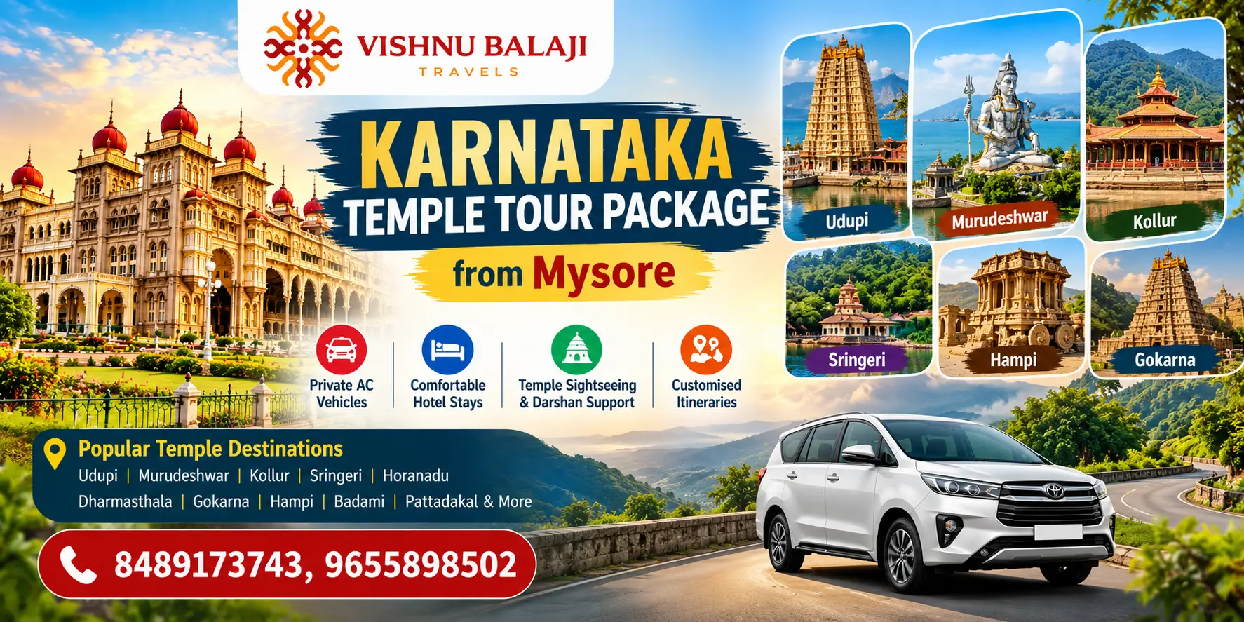Karnataka Temple Tour Package From Mysore