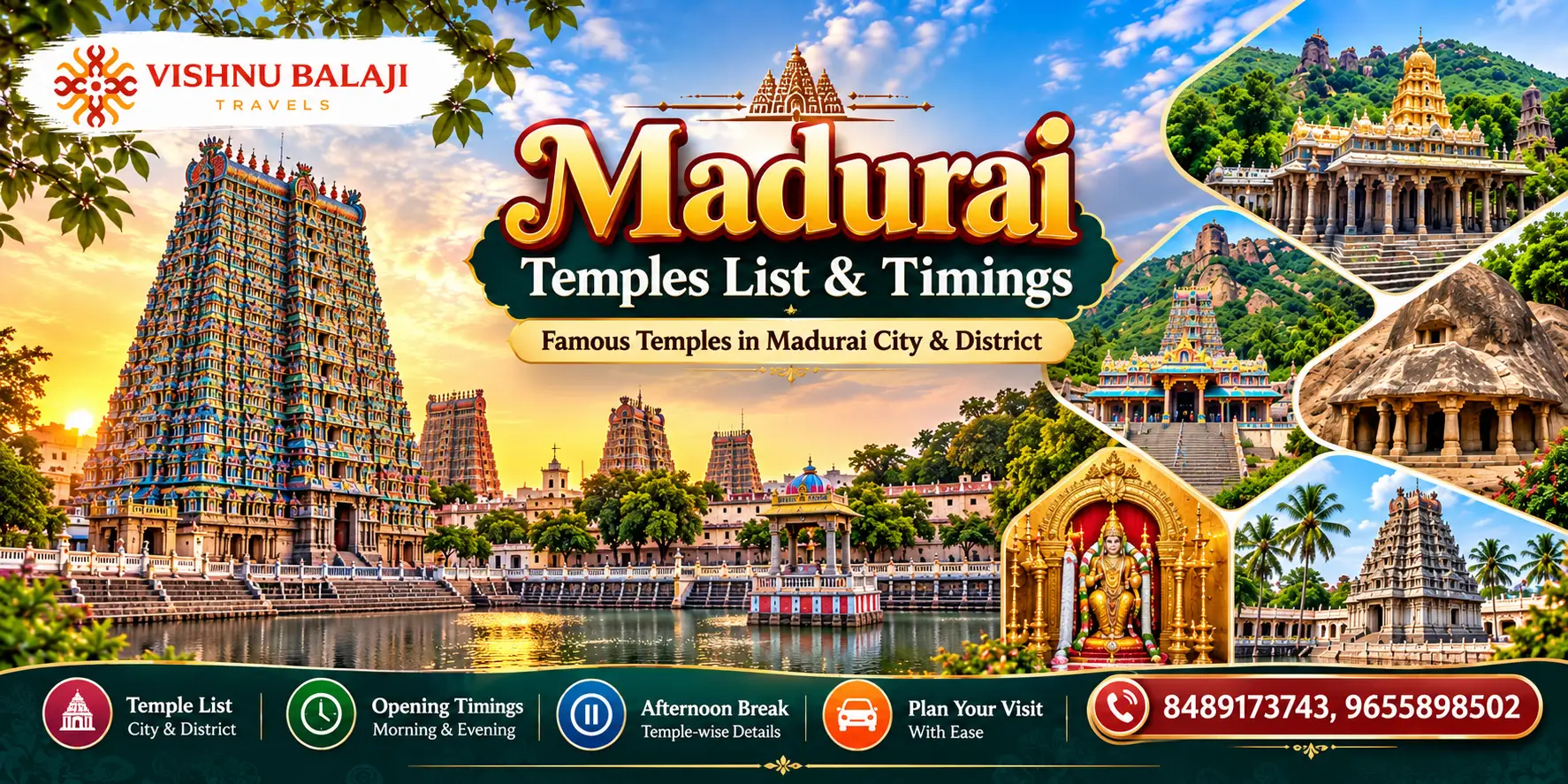 Madurai Temples List And Timings