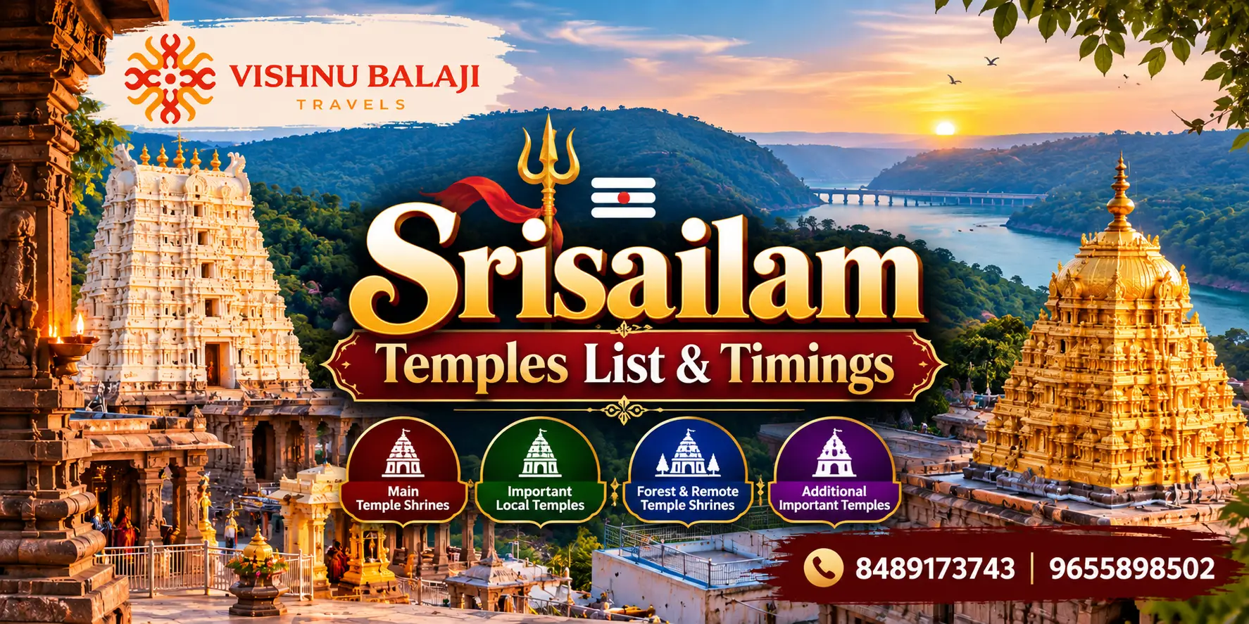 Srisailam Temples List And Timings